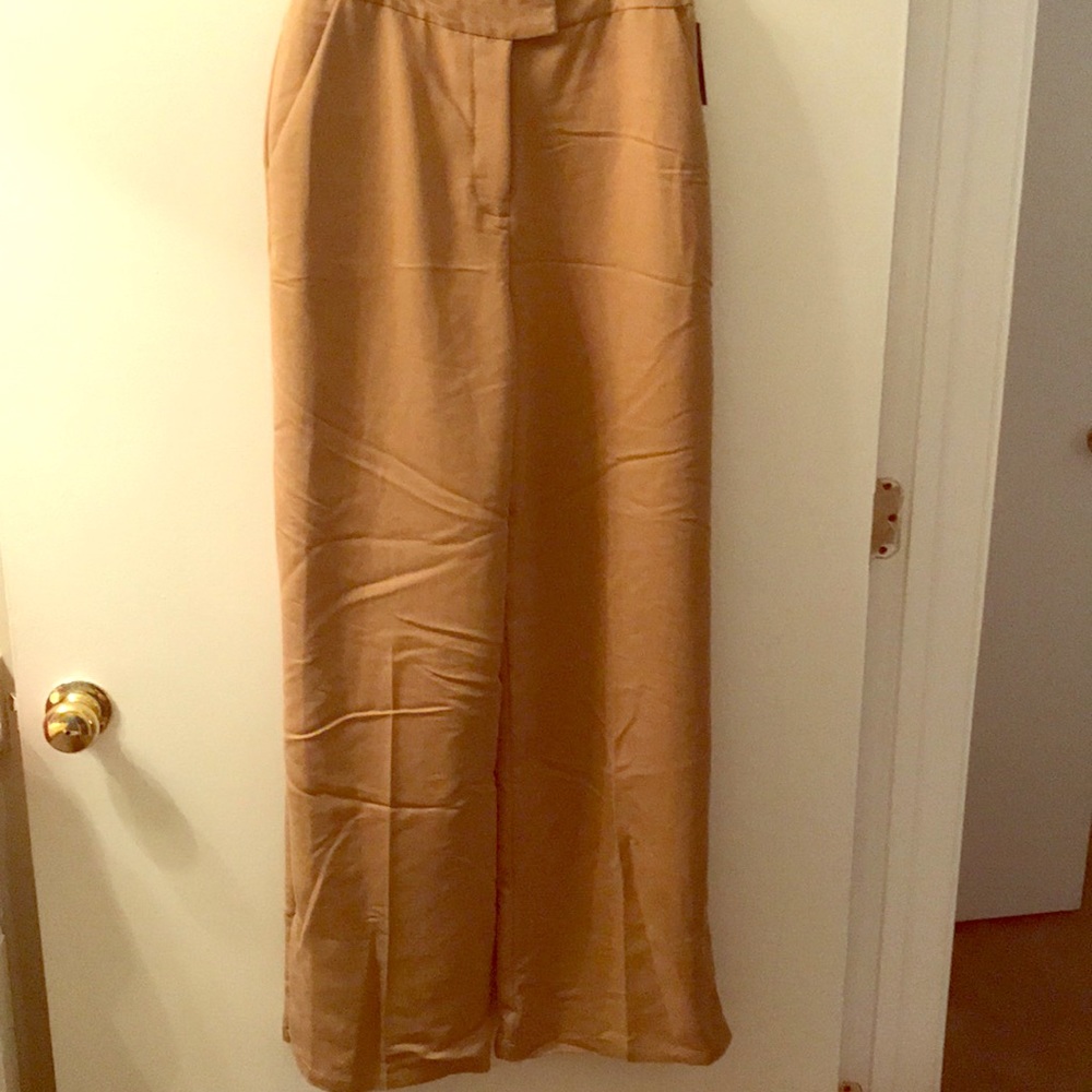 Brand New Straight Leg Camel Slacks
